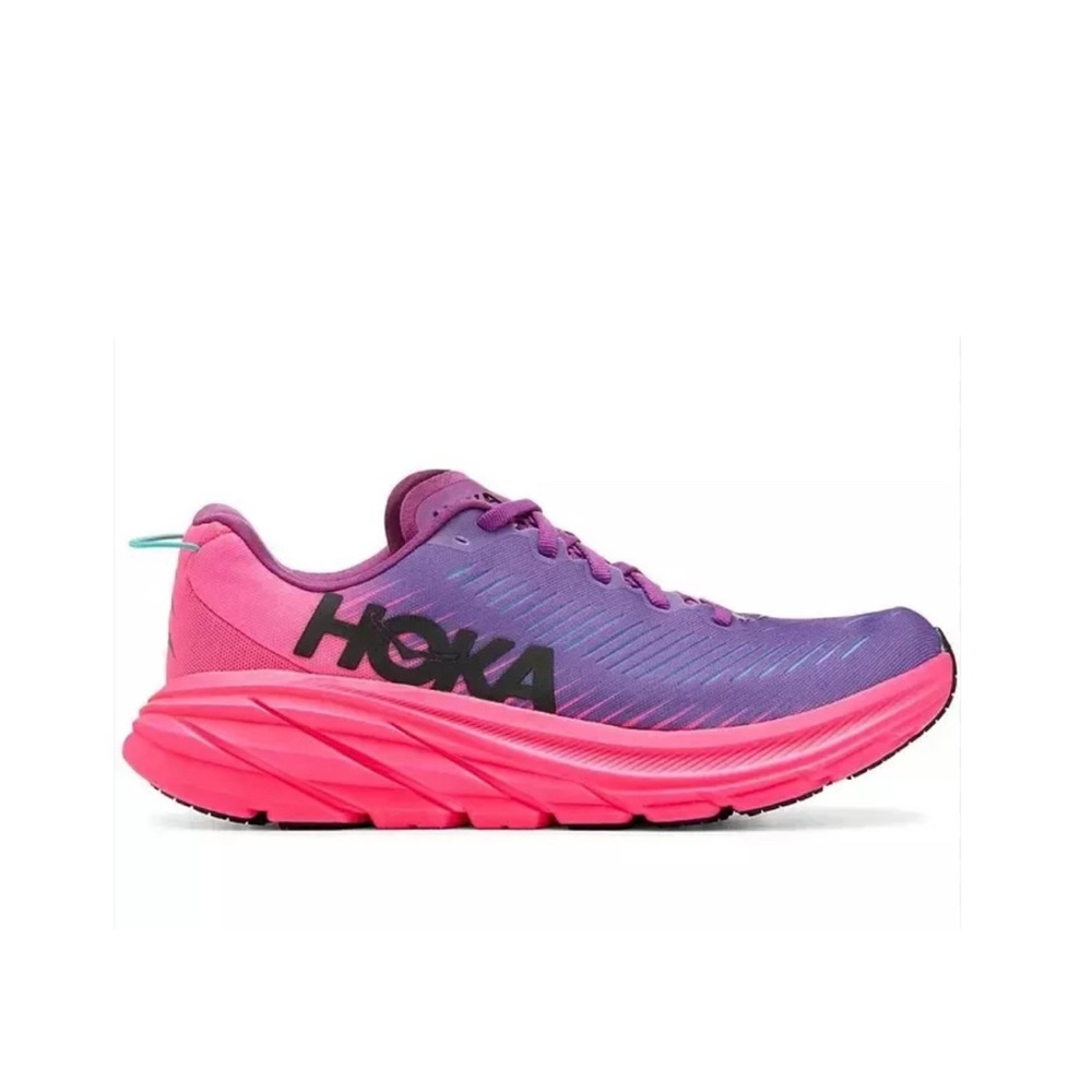 Hoka Women's Purple and Hot Pink Athletic Running Shoes - Picture 2 of 11